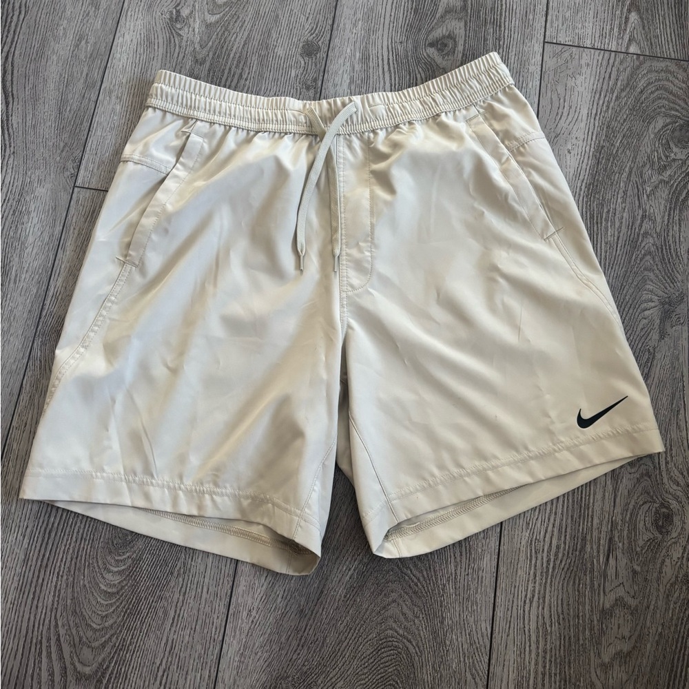 Nike form Cream Athletic Shorts